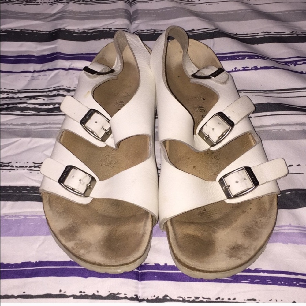 white birkenstocks